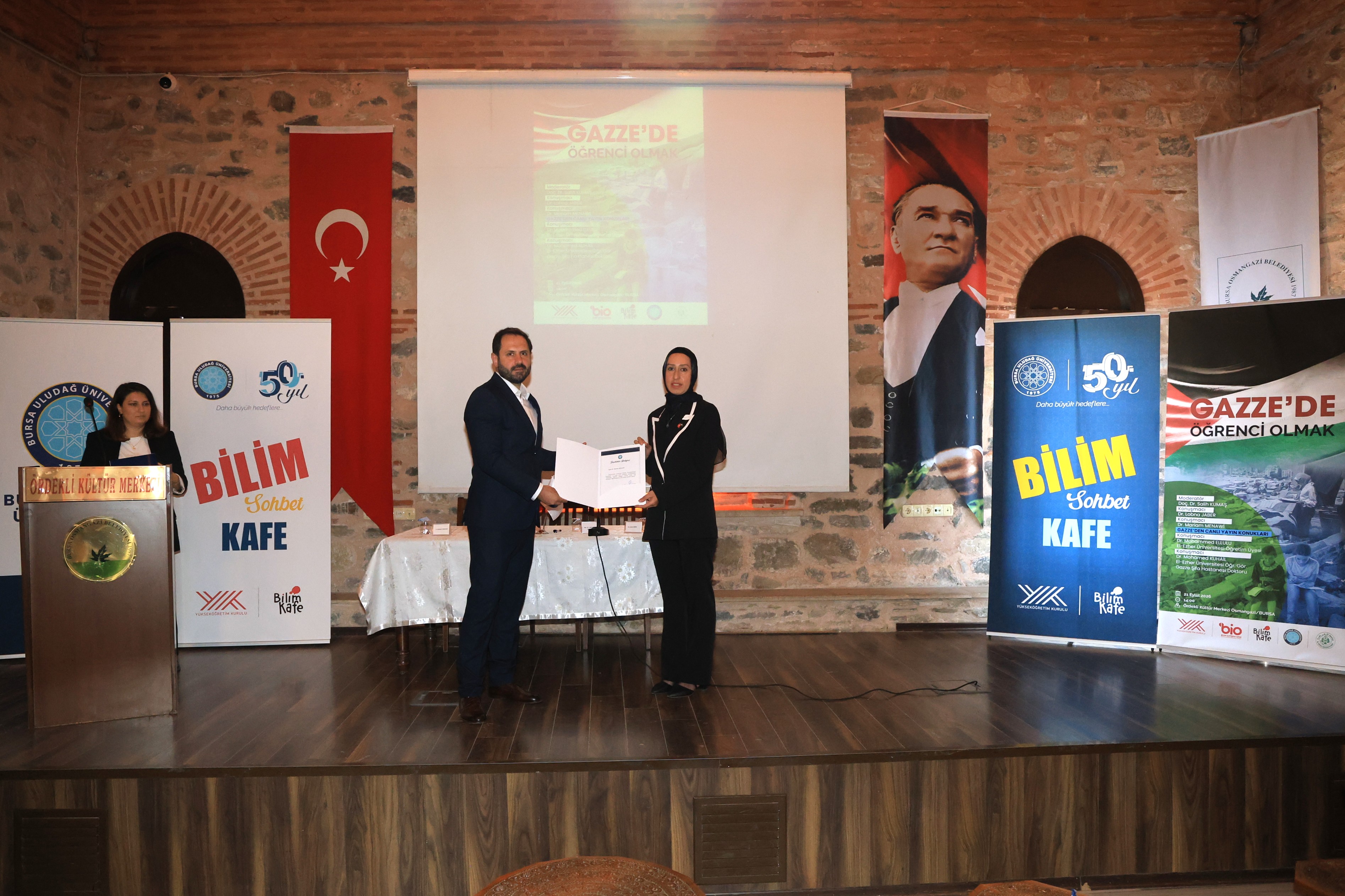 Bursa’da “Gazze İçin Bilim Kafe” paneli düzenlendi